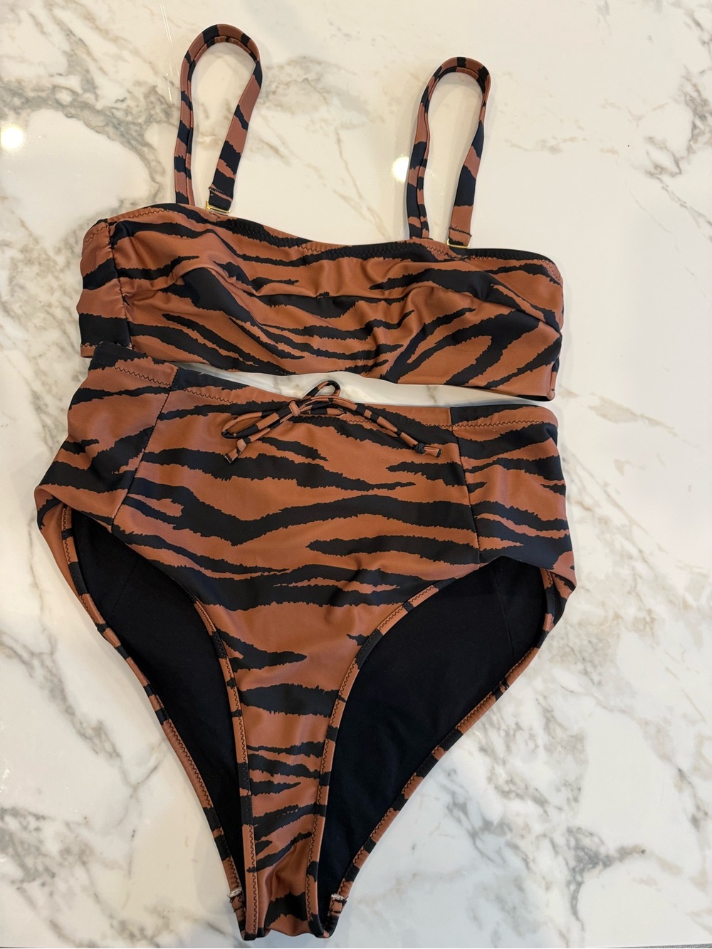 Bower kit bikini in animal print in size medium